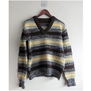 Unbranded Vintage looking v neck striped sweater